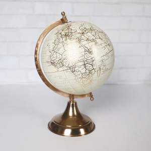 Base de madera, último diseño, mapa de globo de Metal para decoración de hogar y oficina, soporte de aluminio de alta calidad, acabado dorado, precio de fábrica - Product Image 6