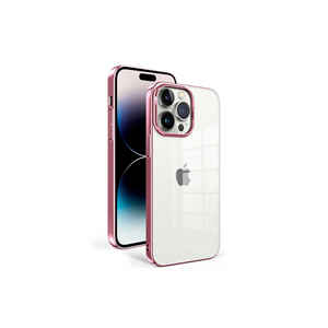 Coque en silicone rose doré Netzy pour iPhone 14 Pro SAFA Sun Series, coque premium en TPU souple, élégante, style INS, coques arrière pour A53 XS - Product Image 1