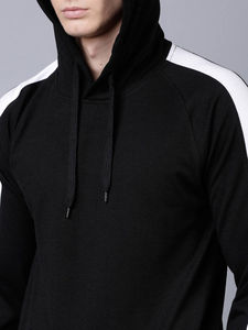 Sudadera con Capucha de Punto para Hombre, Diseño Moderno, Más Vendida, Color Negro y Blanco, 100% Algodón, la Mejor Calidad a un Precio Razonable - Product Image 2