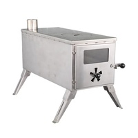 Poêle à bois portable en acier inoxydable pour le camping - Idéal pour la randonnée, la pêche et la cuisine en plein air