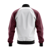 Veste zippée au design élégant pour hommes avec impression par sublimation Logo personnalisé Vêtements d'extérieur chauds légers et durables