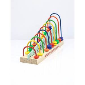 UATOYS Ábaco Clásico de Madera Personalizable, Juguete Educativo de Rompecabezas para el Aprendizaje Temprano de Aritmética para Niños - Product Image 2