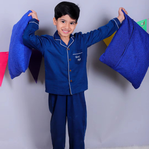 Dos piezas de ropa de noche de manga larga para bebés y niñas, conjuntos de ropa de dormir para niños, pijama de algodón para niños - Product Image 1