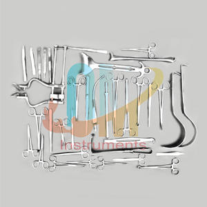 Ensemble d'instruments de laparotomie de base de haute qualité 108 pièces outils chirurgicaux manuels en acier inoxydable de qualité médicale pour la chirurgie générale - Product Image 1