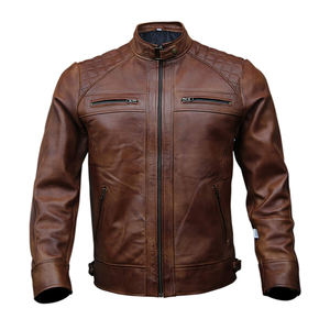 Chaqueta de Cuero de Piel de Cabra de Fabricación Profesional, Diseño Profesional, Ropa, Chaqueta de Cuero para Motociclismo - Product Image 4