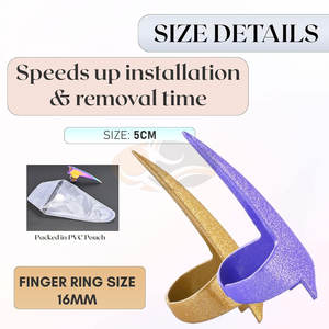 Anneaux de séparation pour coiffure, pinces en acier inoxydable, outils de tressage, pour dreadlocks, perruques et extensions JACK - Product Image 3