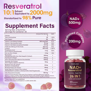 Suplemento de Beleza em Goma Antioxidante Resveratrol NAD+ Sem Açúcar e Sem Glúten para Cuidados com a Saúde, Fabricação ISO - Product Image 5