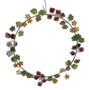 Guirnalda colorida personalizada de tamaño mediano, Marcos modernos, decoración del hogar, corona de Navidad, hojas adornadas específicamente, corona de Navidad - Product Image 4