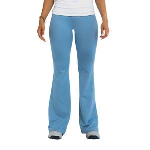 Pantalons de yoga pour femmes en gros personnalisés, taille haute, jambes larges, respirants, séchage rapide, leggings de sport droits avec effet de levage des hanches - Product Image 1
