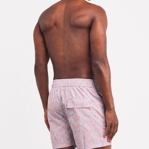 Premium Men's <b>Hawaiian</b> Print <b>Shorts</b> Lightweight Casual Summer Bottoms Elastic Waist Tropical Pattern Vacation Wear Private Label - Product Image 4
