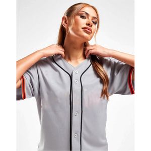 เสื้อเบสบอลโพลีเอสเตอร์ของผู้ชายเสื้อเจอร์ซีย์ปักตาข่ายไซส์ใหญ่พิเศษออกแบบได้ตามต้องการ - Product Image 4