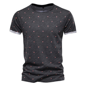 เสื้อยืดแขนสั้นพรีเมี่ยมออกแบบเองคุณภาพสูงแฟชั่นฤดูร้อนผู้ชายเสื้อยืด - Product Image 1