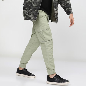 Pantalones cargo ajustados a la moda para hombre OEM ODM servicio ropa de calle para hombre pantalones cargo Hip Hop a la venta - Product Image 6