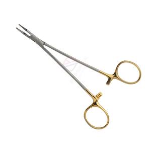 Ryder ที่เก็บเข็มแบบแมนนวล6นิ้วคีม TC | เหล็กสแตนเลสครึ่งทองใช้ซ้ำได้เครื่องมือผ่าตัดพลาสติก - Product Image 6