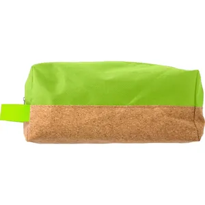 Personalized Lynn Cork and Polyester Necessaire Customizable <b>Toiletry</b> Bag - Product Image 3