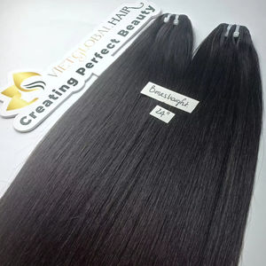 แฮร์วี่ผมมนุษย์แบบลอนผมตรงกระดูกคู่แบบลอนธรรมชาติจากเวียดนาม - Product Image 1