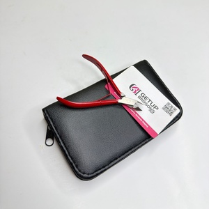 Wholesale Professional Durable Red Powder Coating Plastic Finger Nail Clipper Sharp <b>Cuticle</b> Nipper Custom Logo Beauty <b>Tool</b> - Product Image 4