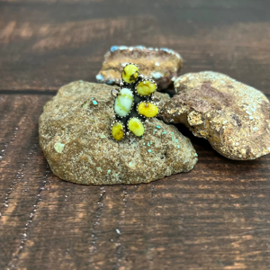 Venta caliente 925 anillo de moda de plata personalizado Palamino turquesa piedra preciosa turquesa piedra principal boda fiesta banda joyería regalo - Product Image 1