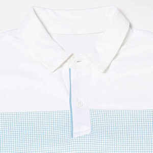 Chemise élégante pour homme, coupe ajustée, anti-plis, en tricot 100 % coton, grande taille, motif imprimé brodé personnalisé, manches courtes - Product Image 6