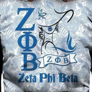 Zeta phi เบต้าซาตินผู้หญิงสีฟ้าสีขาว1920 zpb โล่การเย็บปักถักร้อยแบบกรีกเครื่องแต่งกายสไตล์มหาวิทยาลัย - Product Image 5