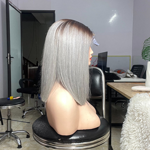 Perruques Bob de cheveux humains Lace Front, perruque Lace Front en cheveux humains vierges, perruque Bob courte 1B/27 - Product Image 1