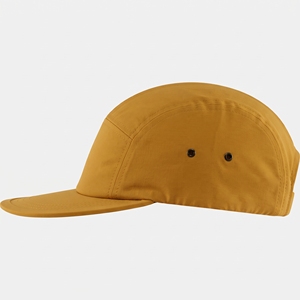 Casquette de cycliste unisexe 5 panneaux en toile de coton jaune moutarde, respirante, imperméable, pour le quotidien, printemps-été, ajustable pour adulte - Product Image 2