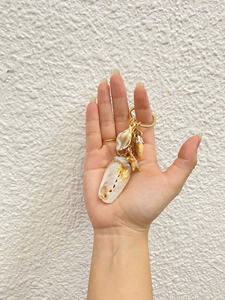 Llavero de Concha Natural, Accesorio de Recuerdo Hecho a Mano para Regalos - Product Image 2