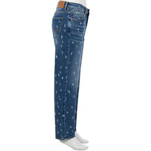 Eco Friendly Regular Fit Printed Denim <b>Jeans</b> Cotton Blend Durable <b>Soft</b> Washable Stylish DailyWearFashionStreetwearWholesalePants - Product Image 3