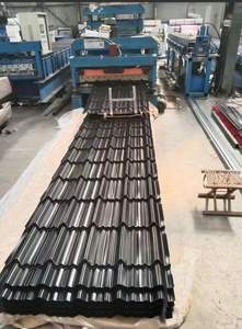 Hoja de acero de bajo carbono de alta calidad PPGI Placas de acero galvanizado prepintado Tejas corrugadas para techos de metal de zinc - Product Image 2