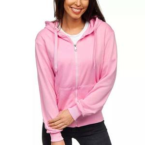 Sweat à capuche décontracté en coton molletonné léger pour femmes sweats à capuche zippés pour l'hiver sweats à capuche pour femmes avec logo personnalisé nouvel arrivage - Product Image 5