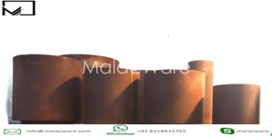 แจกันดอกไม้เหล็กทรงกลมทำด้วยมือแกะสลักโลโก้สำหรับงานแต่งงานอุปกรณ์ตกแต่งบ้าน - Product Image 5