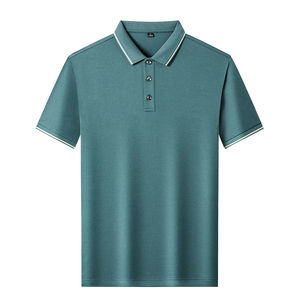 Polo personalizado de alta pureza para hombre, suave y cómodo tejido de punto, antiarrugas, tamaño específico para el nombre del logotipo del personal de la empresa - Product Image 6