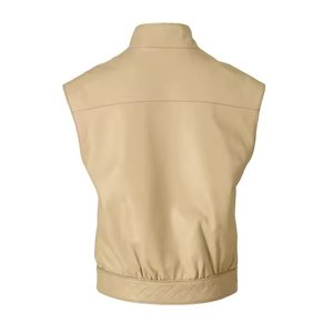 Men's Customized Top Selling Leather <b>Vest</b> Custom Size Leather <b>Vest</b> 2025 Solid Color Breathable Leather <b>Vest</b> For Online Sale - Product Image 6