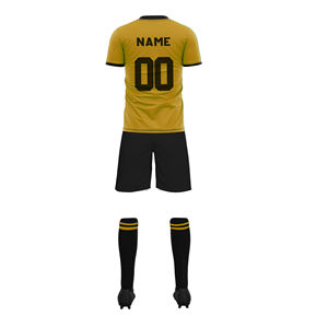 ชุดฟุตบอลแบบซับลิเมชั่นสั่งทำพิเศษ พร้อมเสื้อและกางเกงขาสั้น ระบายอากาศได้ดี น้ำหนักเบา ผลิตจากโพลีเอสเตอร์ 100% สำหรับทีมสโมสร ขายส่ง - Product Image 4