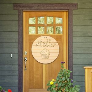 ของแขวนประตูทรงกลมแบบ DIY ของเวียดนามแผ่นไม้สำหรับตกแต่งหน้าบ้านระเบียงหน้าบ้าน - Product Image 4