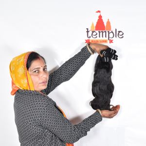 Venta al por mayor 100% Natural cutícula alineada negro mujeres de onda profunda extensiones humanas recto ninguno químicamente procesado indio crudo - Product Image 2