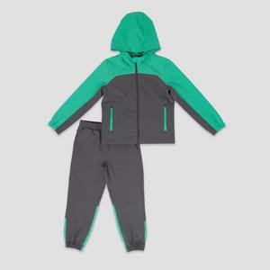 Chándal deportivo a prueba de viento para niños con logotipo personalizado, bolsillos con cremallera, puños elásticos, chándal de ajuste cómodo - Product Image 1