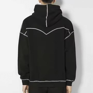 Oem Sweat à capuche personnalisé Contract Stitch pour hommes Sweatshirts surdimensionnés épais et lourds de haute qualité Pulls à capuche pour hommes - Product Image 3