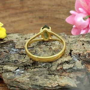 แหวนเงินสเตอร์ลิงอัญมณีลาบราดอไรต์อัญมณีหลวม - Product Image 4