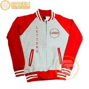 Veste universitaire Sigma brodée en molleton de coton Delta personnalisée, de haute qualité, respirante, à séchage rapide, avec fermeture éclair - Product Image 5