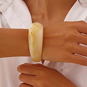 Vibrant and Artistic Resin Bangles with Multi Color Swirls, Dual Tone Styles and Antique Look <b>Hand</b> Polished for Daily Elegance - Product Image 1