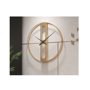 Decorative iron wall <b>clocks</b> with bold dials and metal framework designed for luxurious interiors and traditional spaces - Product Image 2