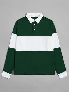 โลโก้ที่กําหนดเองเสื้อโปโลกอล์ฟโพลีเอสเตอร์แห้งเร็วระบายอากาศคุณภาพสูงผู้ชายเสื้อโปโลสองโทน - Product Image 5