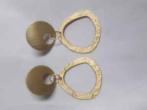 Simple <b>Fashion</b> Minimalist Geometric Brass Rose Gold Plated 14K <b>Hoop</b> <b>Earring</b> for Women's Party Jewelry From Falak World Export - Product Image 2