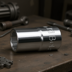 1/2\" Female Square Drive Polygonal Mouth Chrome-Plated <b>Socket</b> Wrenches - Product Image 3