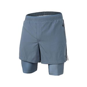 Nueva llegada último diseño hombres Fitness Leggings con pantalones cortos ligeros transpirables sostenibles hombres pantalones cortos con color personalizado - Product Image 3