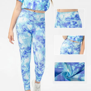 Mallas de Yoga suaves de cintura alta para mujer, ropa deportiva informal transpirable, precio barato al por mayor, mallas estampadas sublimadas 2025 - Product Image 4