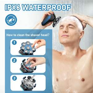 Rasoir Électrique Rotatif Sans Fil Rechargeable pour Hommes, Étanche IPX7 Utilisation Humide/Sèche, Affichage LED, Mini Rasoir Électrique Allemand - Product Image 6