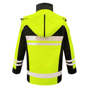 ANSI 2025 Wholesale Class 3 <b>Hi</b> Visibility Safety Clothing <b>Waterproof</b> Reflective Roadway Construction Winter <b>Jacket</b> Manufacture - Product Image 4