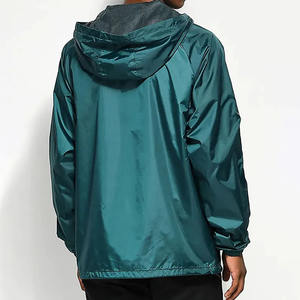 Veste coupe-vent en nylon de haute qualité pour hommes automne activités de plein air personnalisé compressible léger toile col montant poignets - Product Image 2